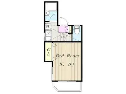 コーラルハイツ(1K/2階)の間取り写真