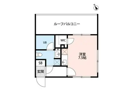 REGULUS1(1K/4階)の間取り写真