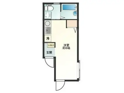 アーバンノエル(ワンルーム/1階)の間取り写真