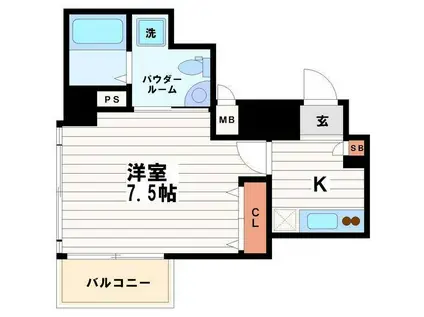 セレニテ本町ROJI 02(1K/8階)の間取り写真