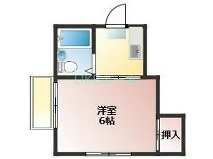 コーポモルシェ(1K/2階)の間取り写真