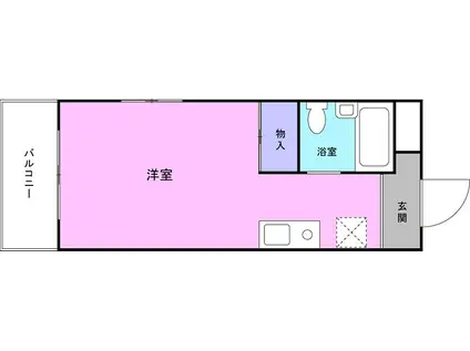 メゾンソレイユ(ワンルーム/5階)の間取り写真