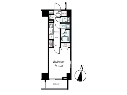 クレヴィスタ多摩川(1K/3階)の間取り写真