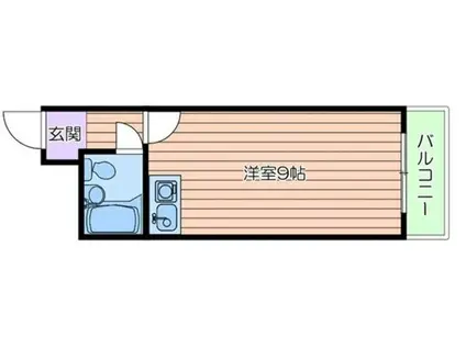 クレインビル中央町(1K/1階)の間取り写真