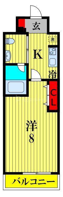 RESIDENCE OMIYA HIKAWASANDO(1K/7階)の間取り写真