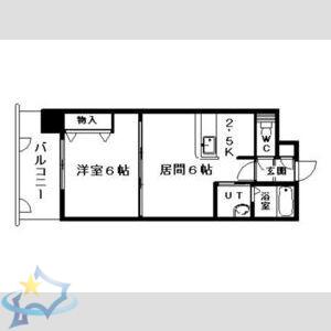 サウスERN CROSS 313(1LDK/5階)の間取り写真