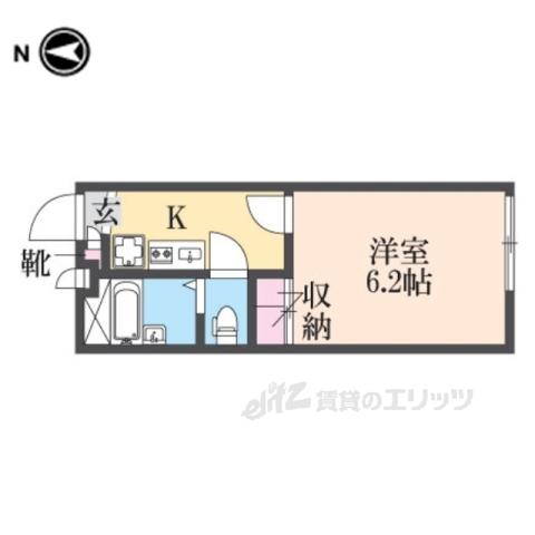 レオパレスインペリアルパレスⅠ(1K/2階)の間取り写真