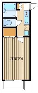 サンヒルズ(1K/2階)の間取り写真