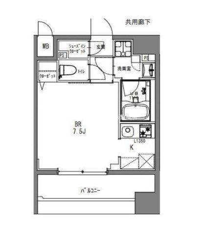 LA DOUCEUR秋葉原(ワンルーム/7階)の間取り写真