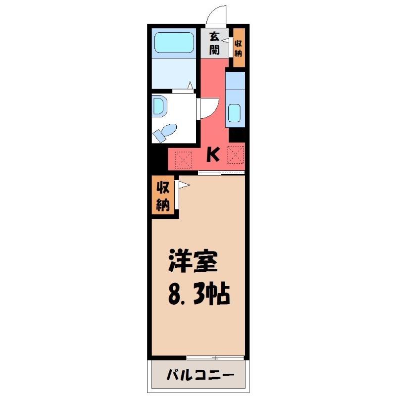 サウス グレースマンション(1K/3階)の間取り写真
