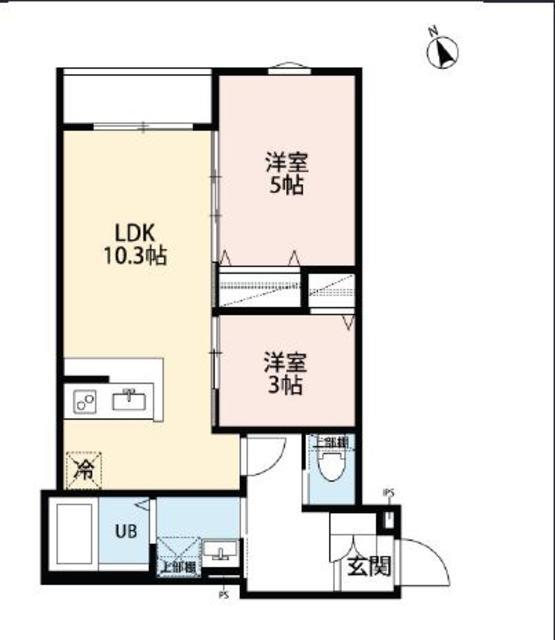 ROBOT HOME 相模原(2LDK/2階)の間取り写真