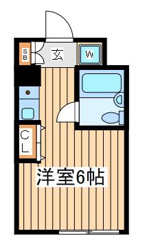 小机フラワーハイツ(ワンルーム/1階)の間取り写真