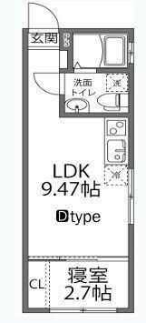 ラヴィージェ赤羽(1LDK/3階)の間取り写真