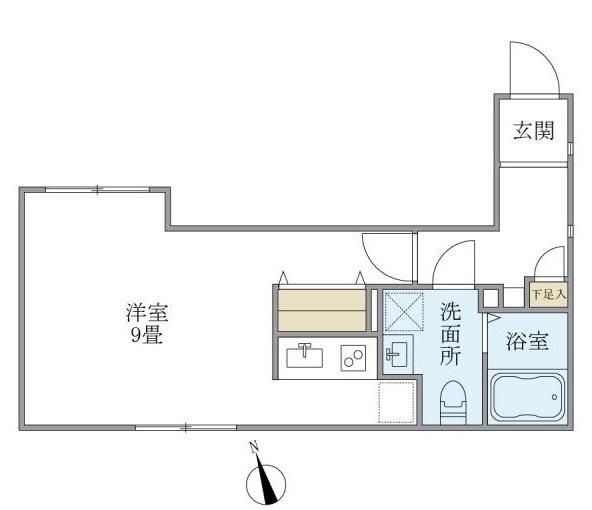 ブランシェ要町(ワンルーム/2階)の間取り写真
