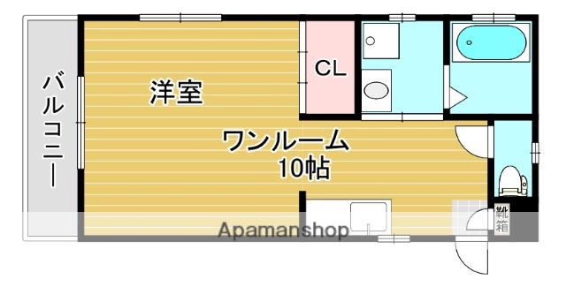 Jコーポ(ワンルーム/1階)の間取り写真