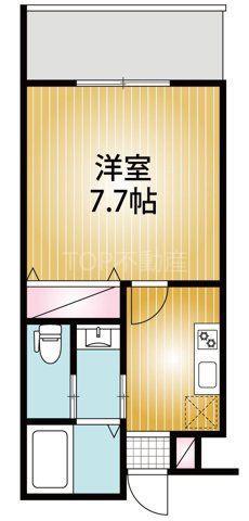 AQUE5(1K/3階)の間取り写真