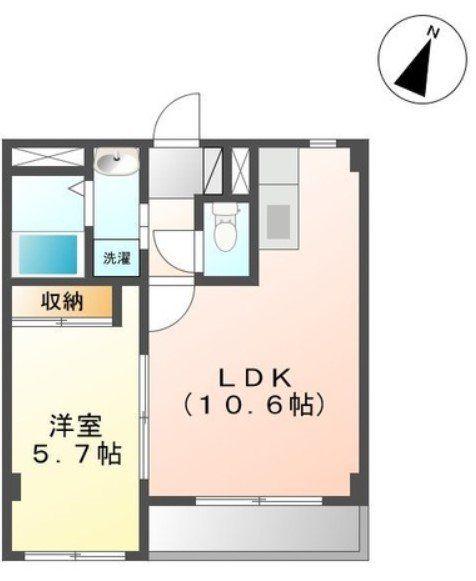 SUN-PHONIA(1LDK/2階)の間取り写真