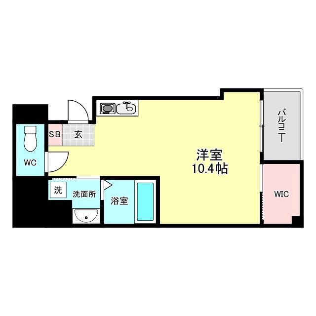 SAM BLDG(ワンルーム/5階)の間取り写真