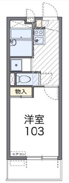 レオパレスオクシム(1K/2階)の間取り写真