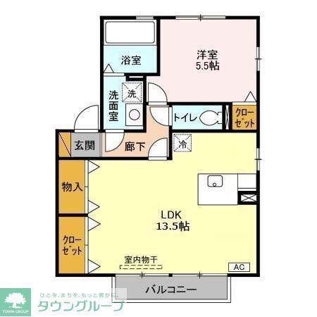 パークレジデンス I(1LDK/2階)の間取り写真