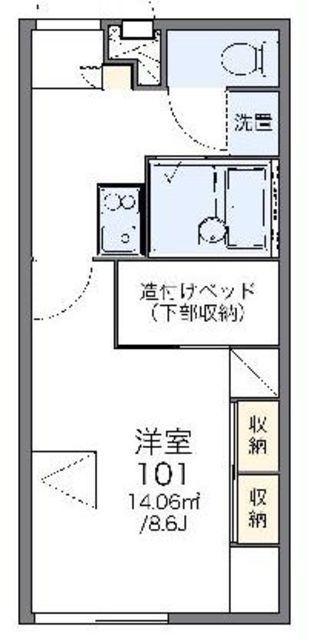 レオパレスアヴニール(1K/2階)の間取り写真