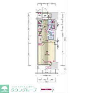 プレサンスジェネ新栄町駅前 葵(1K/9階)の間取り写真