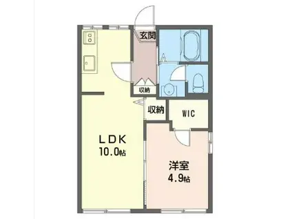 MIKI HOUSE C(1LDK/2階)の間取り写真