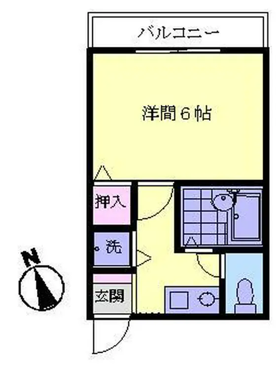 シーレッツ山岸 2階階 間取り