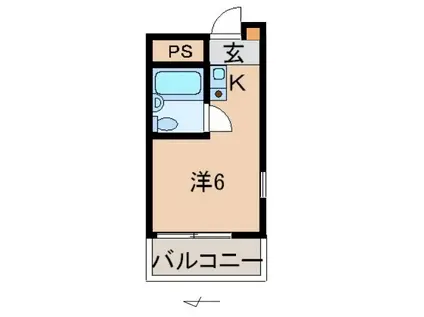 プルミエールメゾン(ワンルーム/8階)の間取り写真