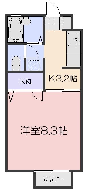 シャーメゾンアメニティ(1K/1階)の間取り写真