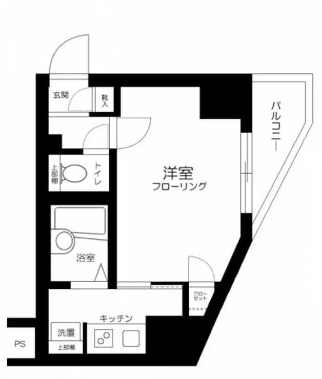 スカイコート後楽園WEST 14階階 間取り