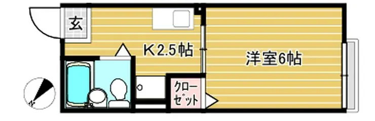 ジュネス新検見川 2階階 間取り