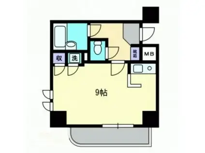 ダイアパレス京町II(ワンルーム/5階)の間取り写真