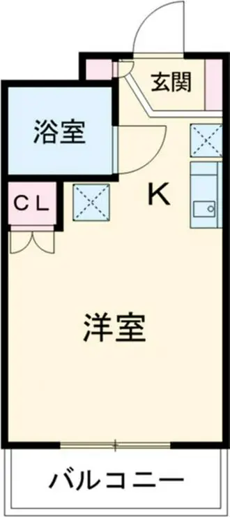 美山コーポ向ヶ丘 2階階 間取り