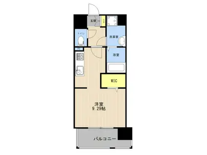 LIBTH新水前寺(ワンルーム/6階)の間取り写真