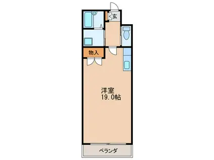 リムファーストビル(ワンルーム/7階)の間取り写真