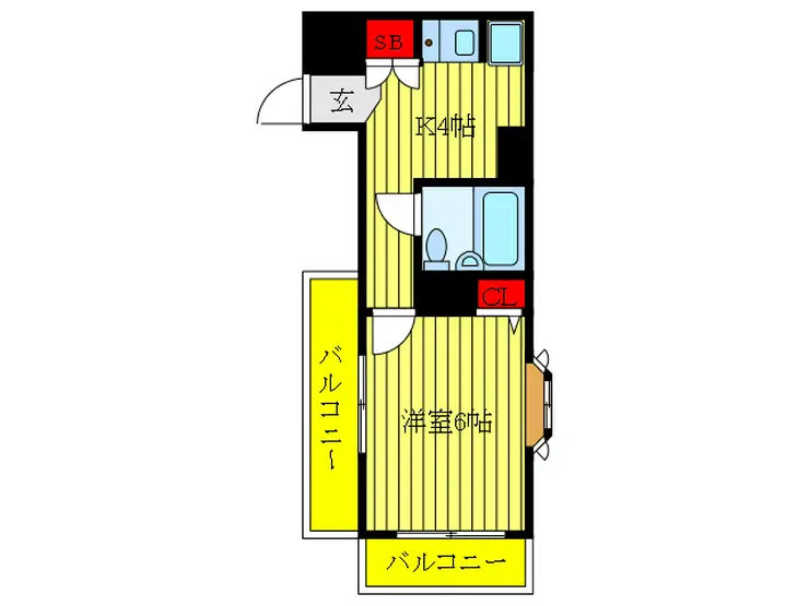 ライオンズマンション王子第6 2階階 間取り