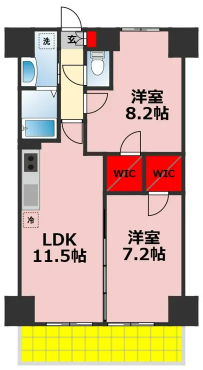 千葉ポートイースト 8階階 間取り