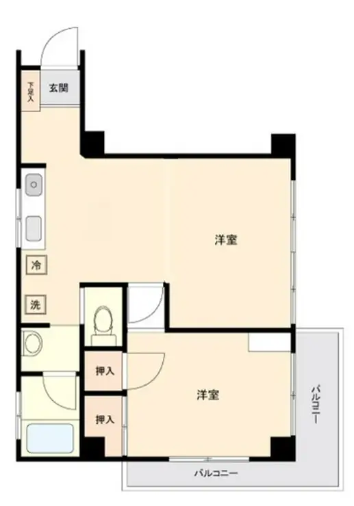 太閤コーポ代々木 2階階 間取り