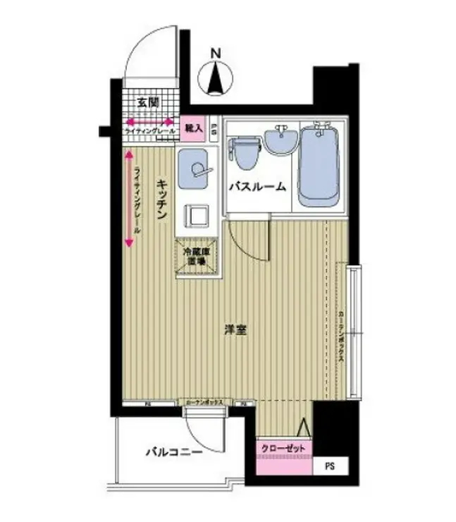 トーシンフェニックス西新宿5丁目弐番館 3階階 間取り