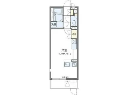 ミランダ浪華V(ワンルーム/3階)の間取り写真