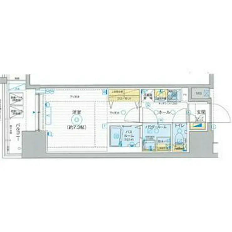 エステムプラザTOKYO RISE 14階階 間取り