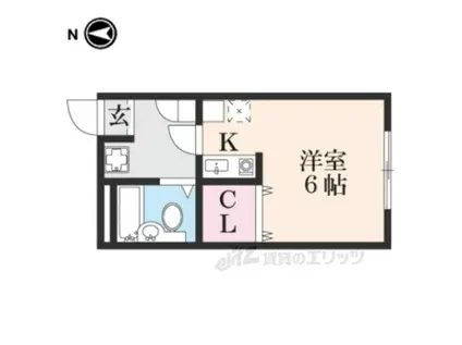 EINEPAUSE(1K/2階)の間取り写真