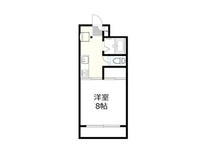 センターヴィレッヂII(1K/1階)の間取り写真