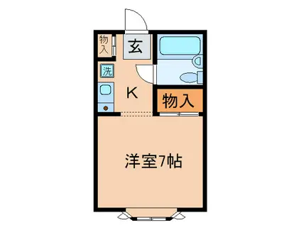 西池袋シティーホームズ(1K/1階)の間取り写真