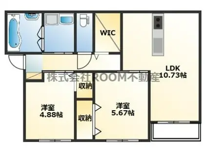 ＪＲ日豊本線 餅原駅 徒歩36分 3階建 築1年(2LDK/3階)の間取り写真