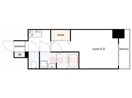 レーヴメゾン尼崎昭和通(1K/5階)の間取り写真