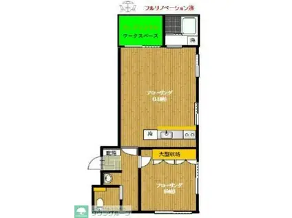 プラムアーク白金台(1LDK/3階)の間取り写真