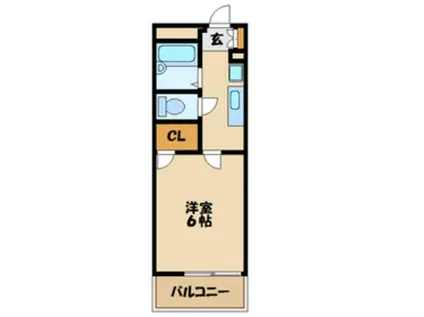 レオパレスアベニューII(1K/3階)の間取り写真