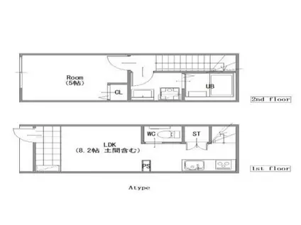 MOK-TERRCE DIMORA 練馬(1LDK/1階)の間取り写真